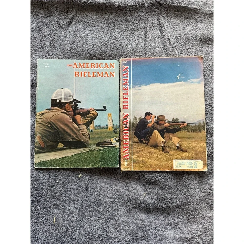 Vintage June 1961/Aug 1970 American Rifleman magazines‎ lot of 2